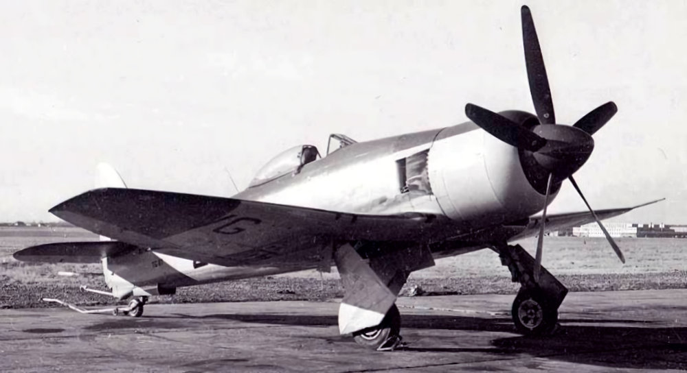 Hawker Sea Fury FB.11 TG117, Watson Lake, Yukon Territory, ca 1950.