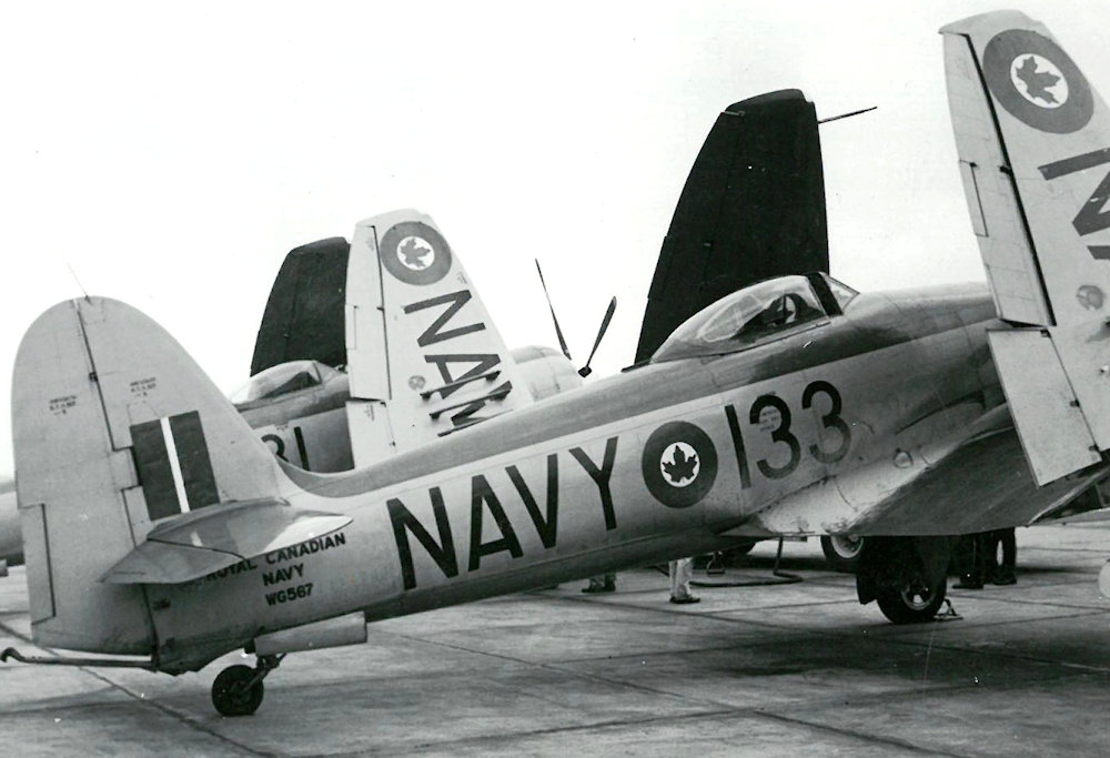 Hawker Sea Fury FB.11 WG567 RCN while visiting North Luffenham, England, ca 1949