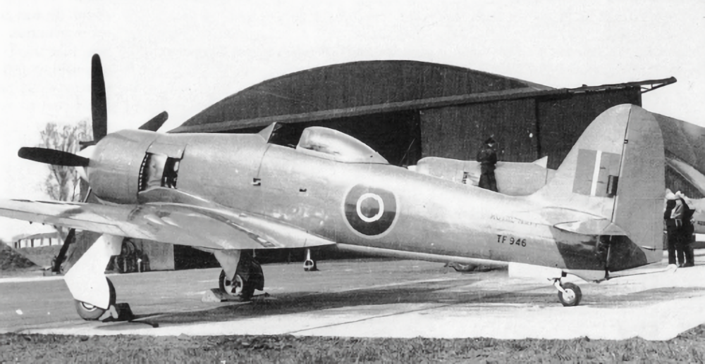 Hawker Sea Fury FB.11 TF946 of 803 Sqn of the Royal Canadian Navy during 1948