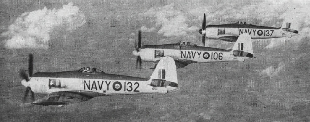 Hawker Sea Furies of 871 Squadron